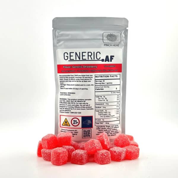 Generic AF - Strawberry - Gummies - 100 mg